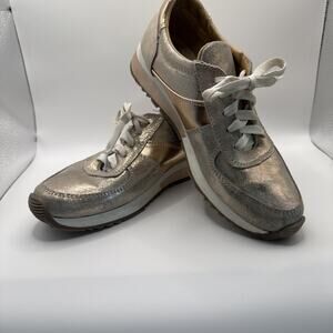 CoFi Rose Gold Leather Metallic Holly Fashion Sneakers Women's Size 7